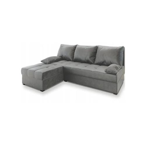 Canapea extensibila cu colt bilateral ZENA, gri deschis